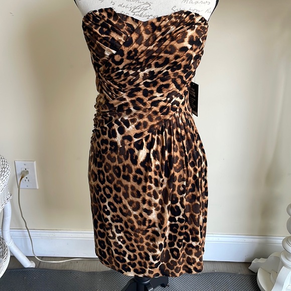 Express Dresses & Skirts - Express Animal Print Midi Dress Size M